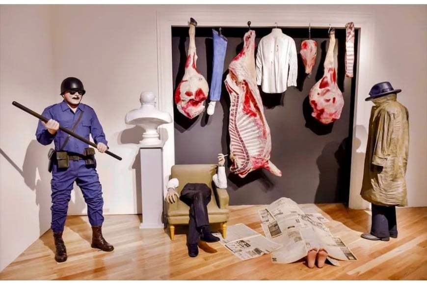 Carlos Alonso: “Manos anónimas” (1976-2019), instalación donada por el artista al Museo Nacional de Bellas Artes.