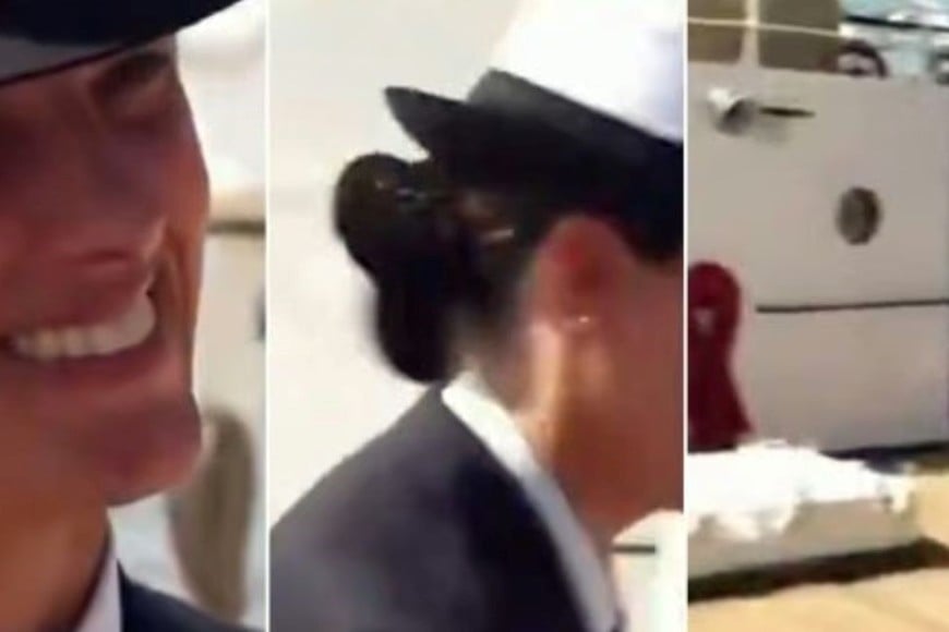 Una integrante del buque fue entrevistada por un cronista y después de finalizar la charla, dejó de verse en la pantalla
