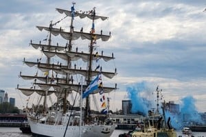 El regreso de la Fragata ARA Libertad a Buenos Aires