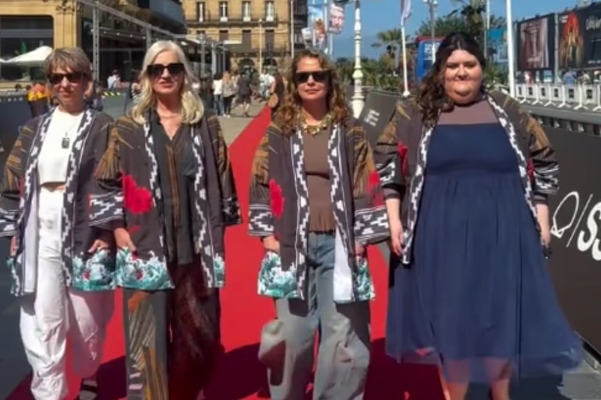 Mercedes Morán, Dolores Fonzi, Alejandra Flechner y Carolina Álvarez en el Festival Internacional de Cine de San Sebastián.