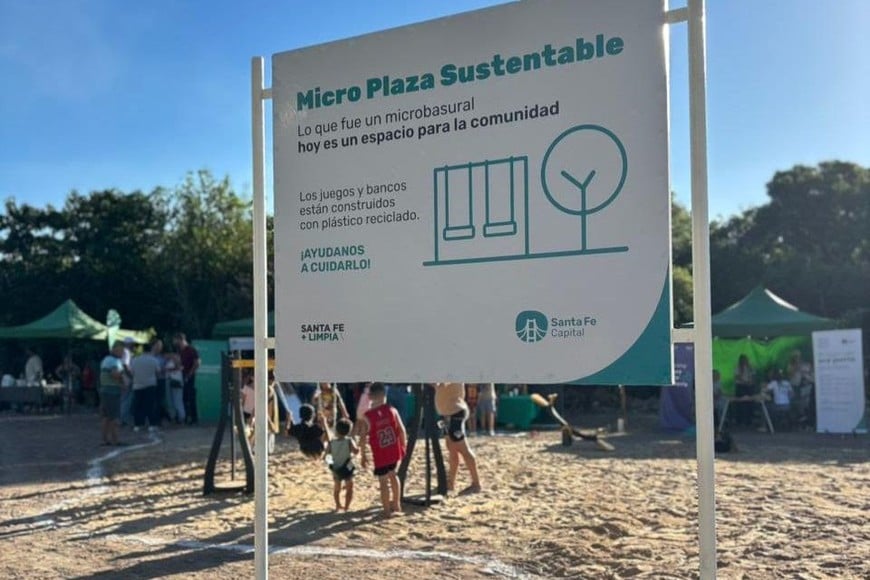 La primera microplaza inaugurada en esta capital fue en el barrio El Pozo. Archivo