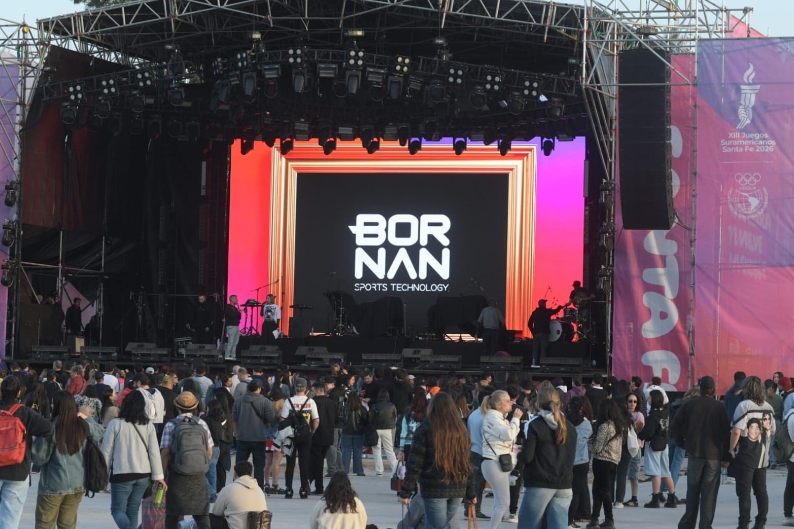 Fan Fest de la jornada 10 de los Juegos Suramericanos 2026.