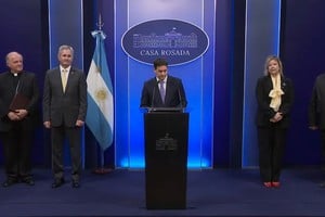 El vocero encabezó la presentación, donde además estuvo el Canciller y la ministra de Seguridad.