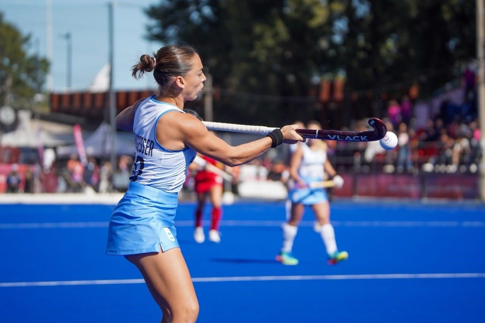 En fotos: Las Leonas vs Chile por el oro de los Juegos Suramericanos.