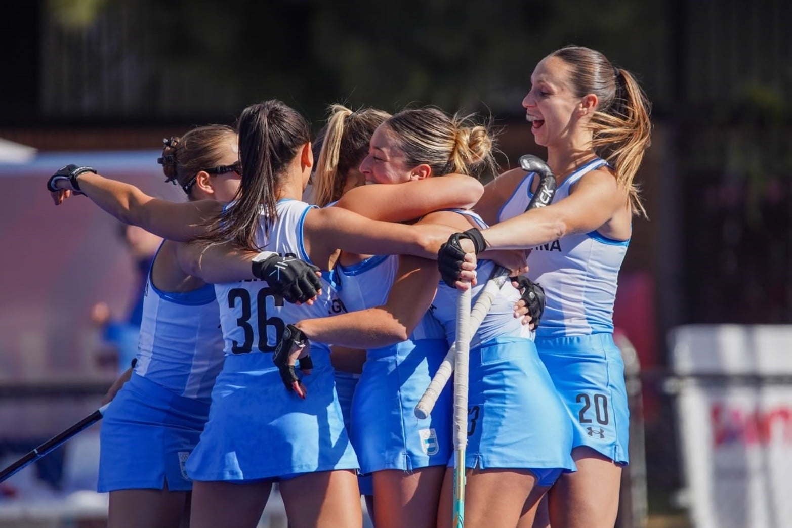 En fotos: Las Leonas vs Chile por el oro de los Juegos Suramericanos.