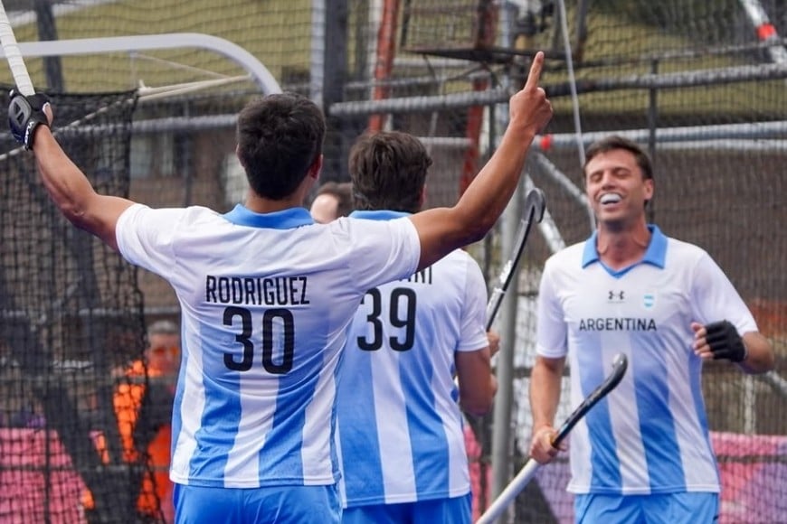 Los Leones campeones en los Juegos Suramericanos. Foto: Fernando Nicola