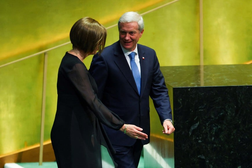Chile's President Jose Antonio Kast arrives to address the 81st United Nations General Assembly at UN headquarters in New York City, US, September 22, 2026. REUTERS/MIKE SEGAR