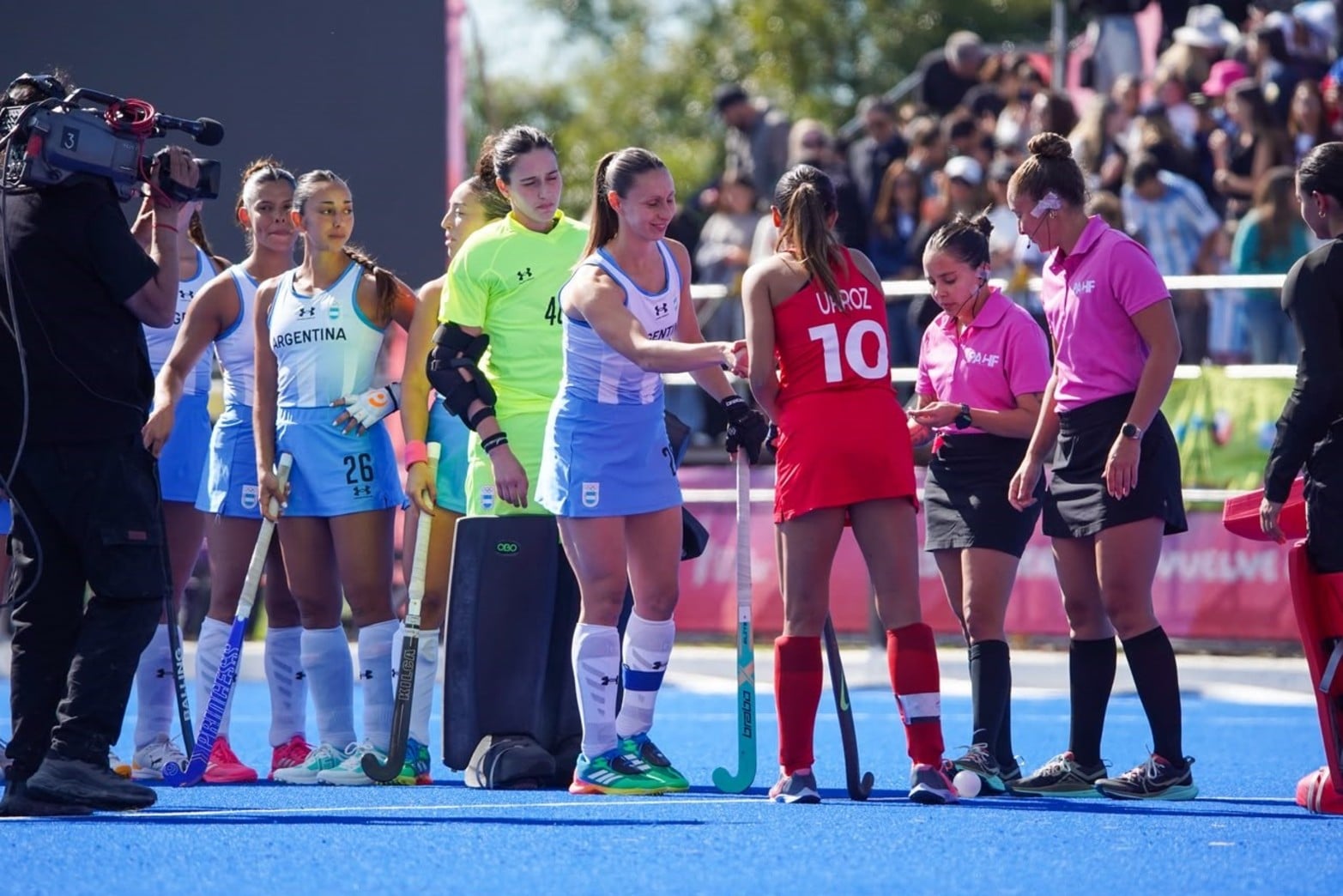 En fotos: Las Leonas vs Chile por el oro de los Juegos Suramericanos.
