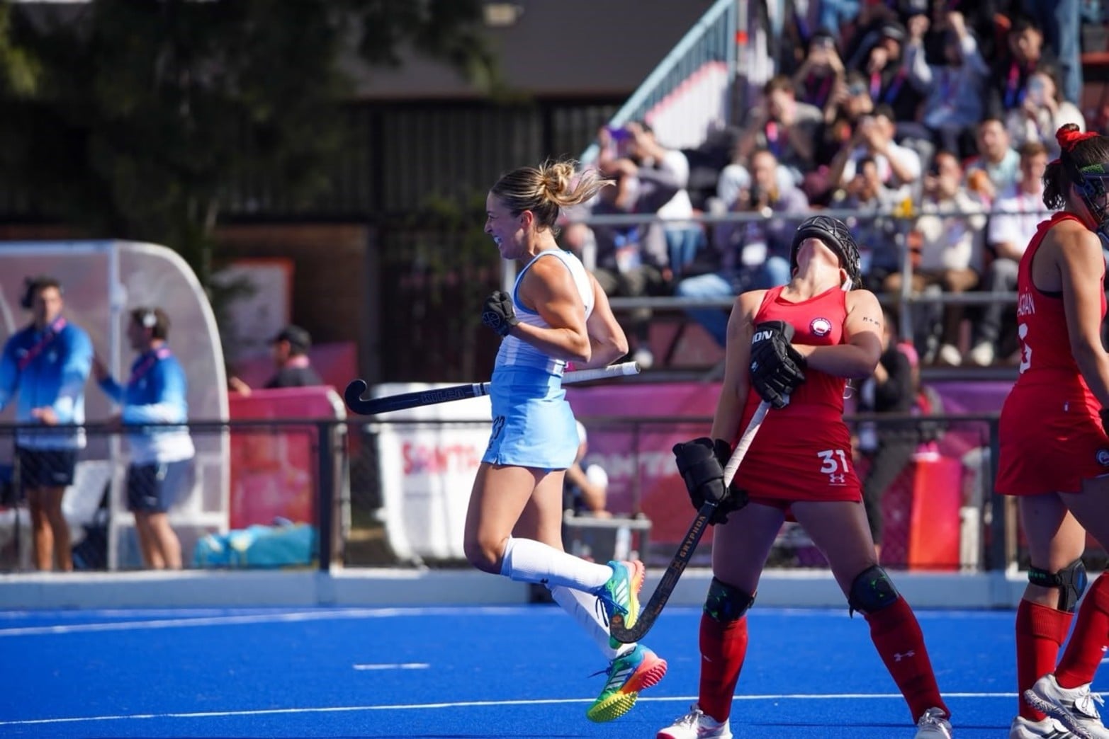 En fotos: Las Leonas vs Chile por el oro de los Juegos Suramericanos.