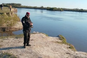 El joven había caído al río durante una jornada de pesca. Foto: Gentileza
