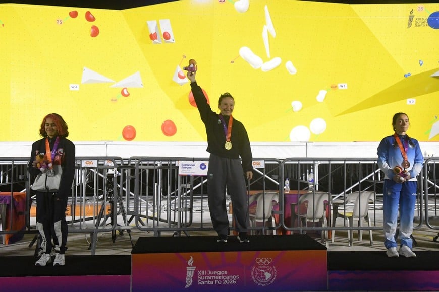 La argentina María Valentina Aguado fue medallista de bronce. Crédito: Juegos Suramericanos