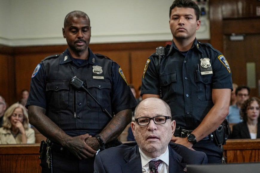 Harvey Weinstein appears in Manhattan Supreme Court to be sentenced for sexual assault in New York City, US, September 23, 2026. Dean Moses/Pool via REUTERS
