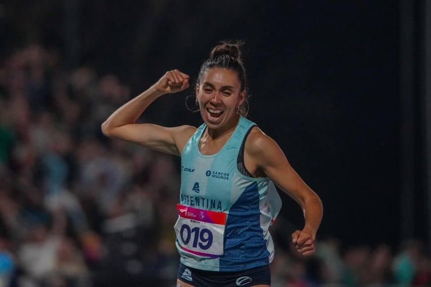 Levaggi ganó los 1500 metros femenino. Crédito: Fernando Nicola