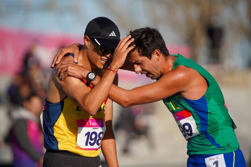 Caio Bonfim llegó extenuado al final