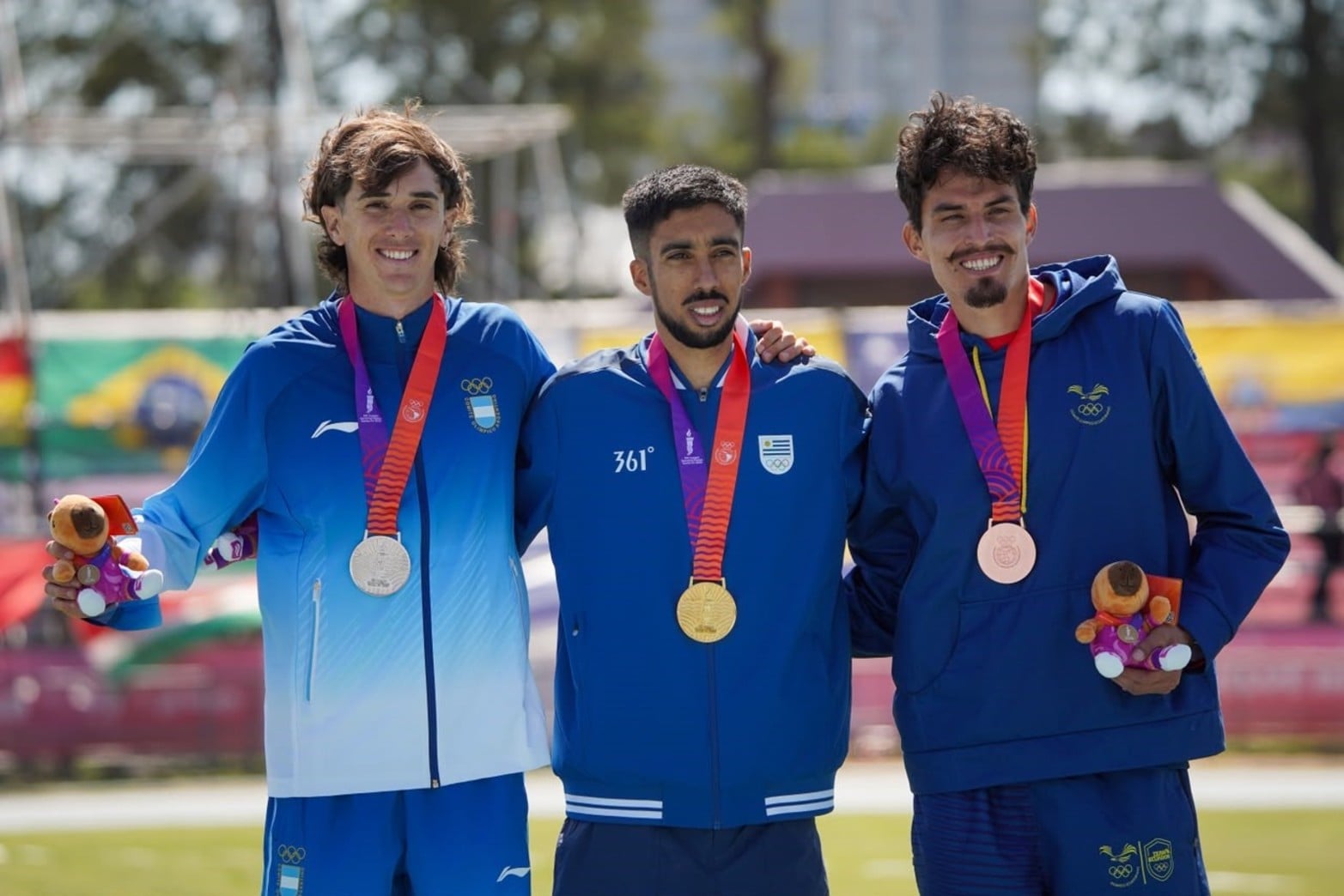 Final de los 1.500 metros masculinos de los Juegos Suramericanos Santa Fe 2026