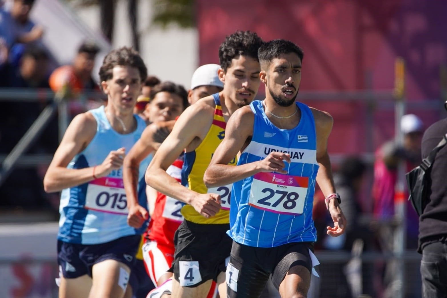 Final de los 1.500 metros masculinos de los Juegos Suramericanos Santa Fe 2026