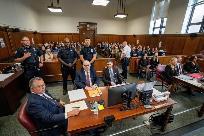 Harvey Weinstein appears in Manhattan Supreme Court to be sentenced for sexual assault in New York City, US, September 23, 2026. Steven Hirsch/Pool via REUTERS