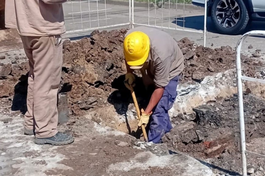 Trabajos en barrio Barranquitas
