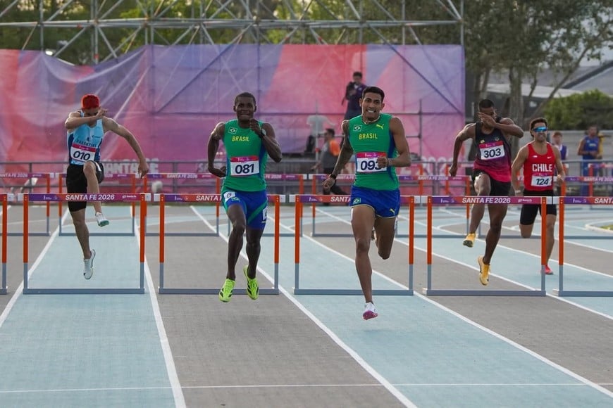 Bruno De Genaro logró el bronce en los 400m vallas. Foto: Fernando Nicola
