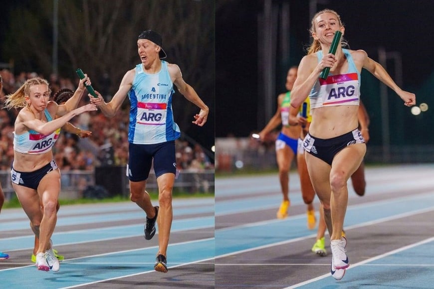Argentina hace historia en Santa Fe 2026: oro y récord de campeonato en el relevo 4x400 mixto. Foto: Panam Sports