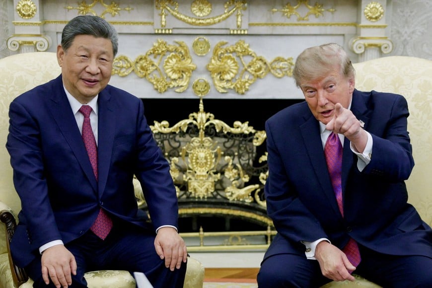 US President Donald Trump meets Chinese President Xi Jinping in the Oval Office at the White House in Washington, D.C., US, September 24, 2026. REUTERS/Evan Vucci
