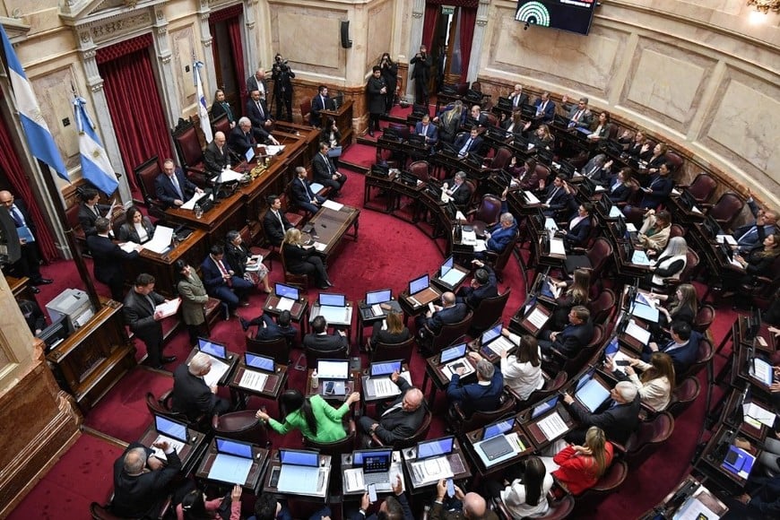 Senado de la Nación este jueves. Crédito: HCSN