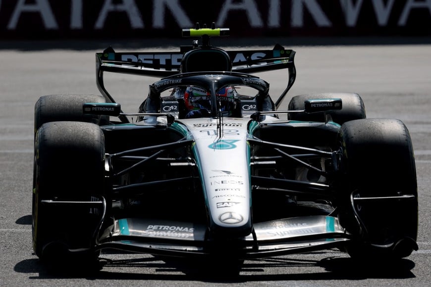 Formula One F1 - Azerbaijan Grand Prix - Baku City Circuit, Baku, Azerbaijan - September 25, 2026
Mercedes' Andrea Kimi Antonelli during practice REUTERS/Ramil Sitdikov
