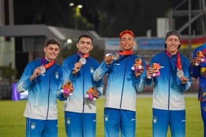 El equipo argentino fue conformado por Bruno De Genaro, Juan Ciampitti, Agustín Pinti y Elián Larregina. Foto: Fernando Nicola
