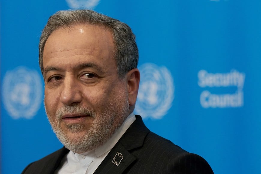 Iran’s Foreign Minister, Abbas Araqchi, addresses the media at a press conference during the 81st United Nations General Assembly (UNGA), at UN headquarters in New York City, US, September 25, 2026. REUTERS/Bing Guan