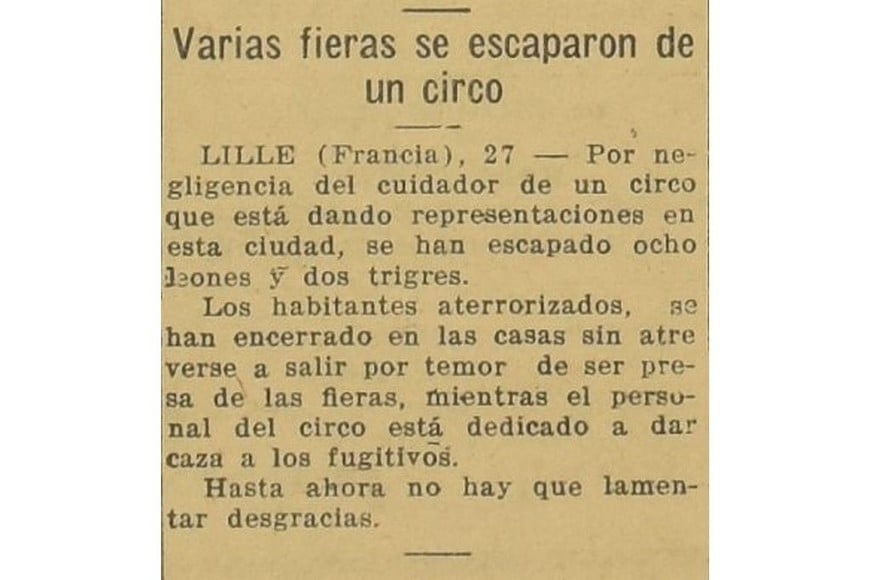 Recorte de la tapa de la edición del 27 de septiembre de 1926 de diario El Litoral.