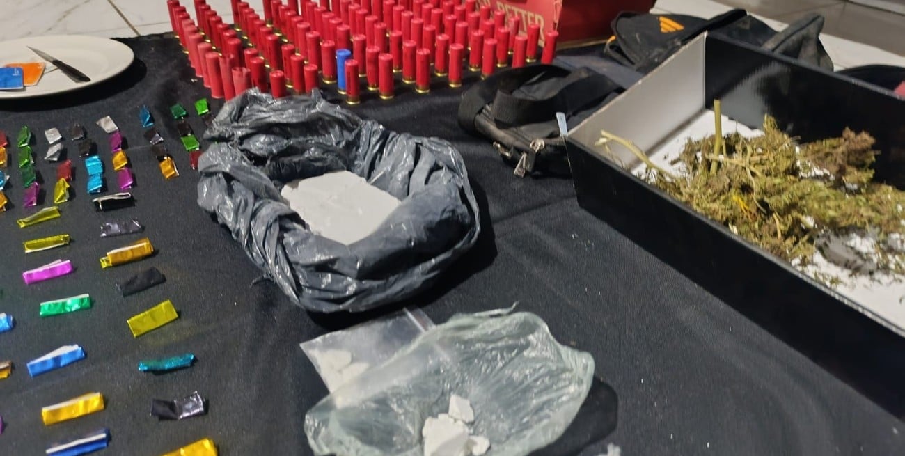 Siete detenidos y droga secuestrada tras tres allanamientos en Monte Vera