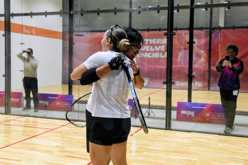 La deportista destacó su pasión por el racquetball.