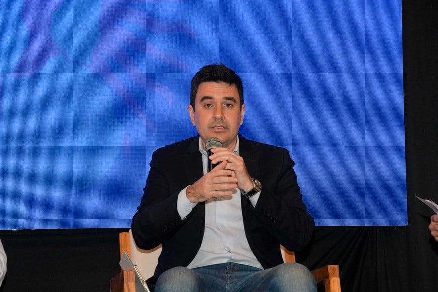 El dirigente santafesino ofició de anfitrión. Foto: Manuel Fabatía