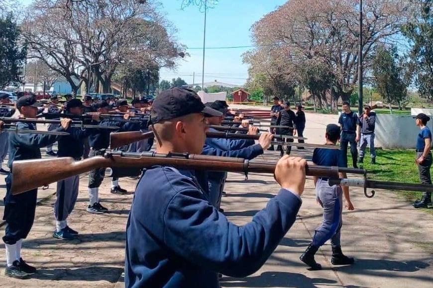 Un día típico de entrenamientos tanto en la sede de Rosario como en Recreo