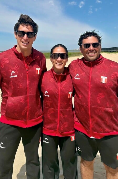 Gerónimo Hamann y Pamela Noya ganaron la plata en remo costal.