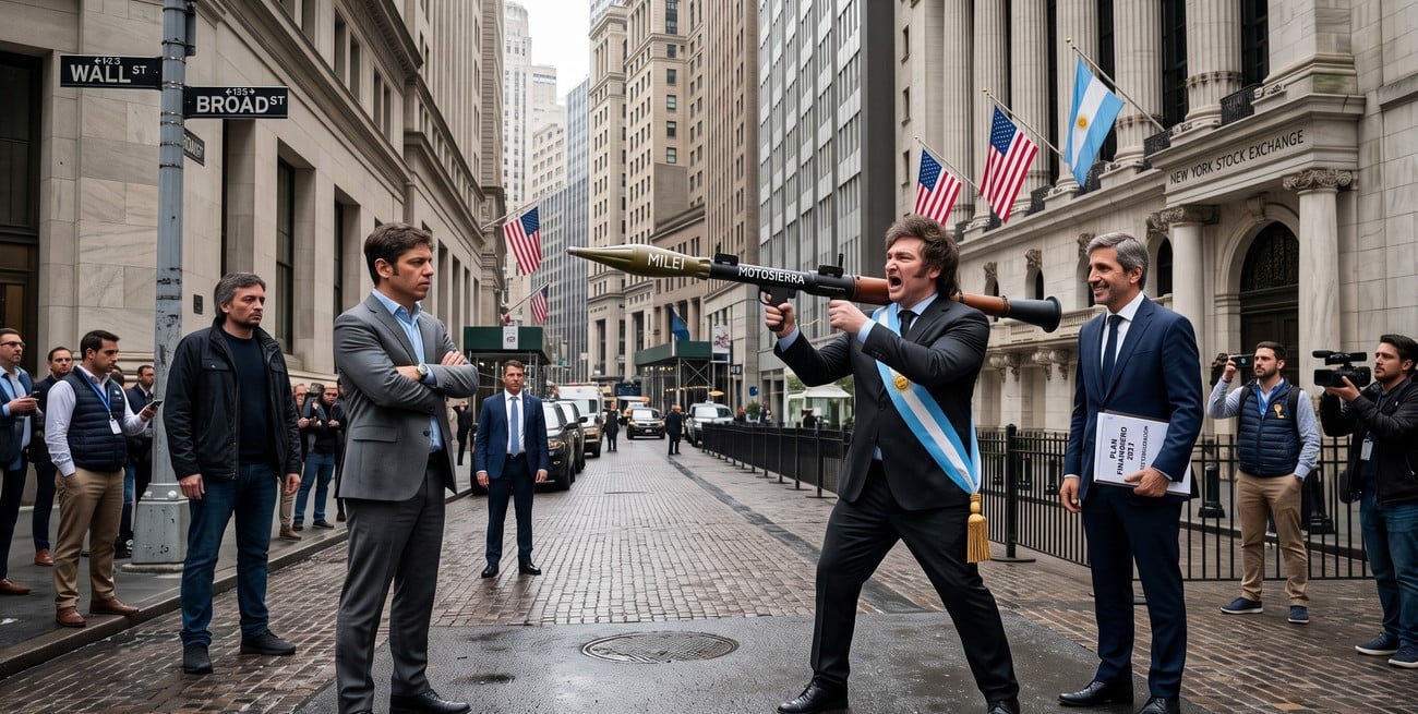 Kicillof agita su propio fantasma mientras Milei promete una "bazooka" de dólares

