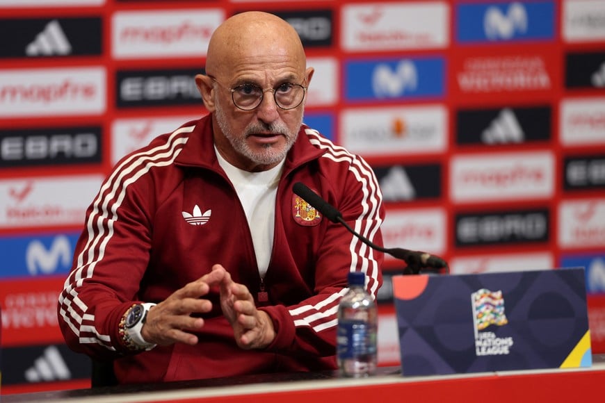 Soccer Football - Nations League - Spain Press Conference - Wembley Stadium, London, Britain - September 25, 2026
Spain coach Luis De La Fuente during the press conference Action Images via Reuters/John Sibley
