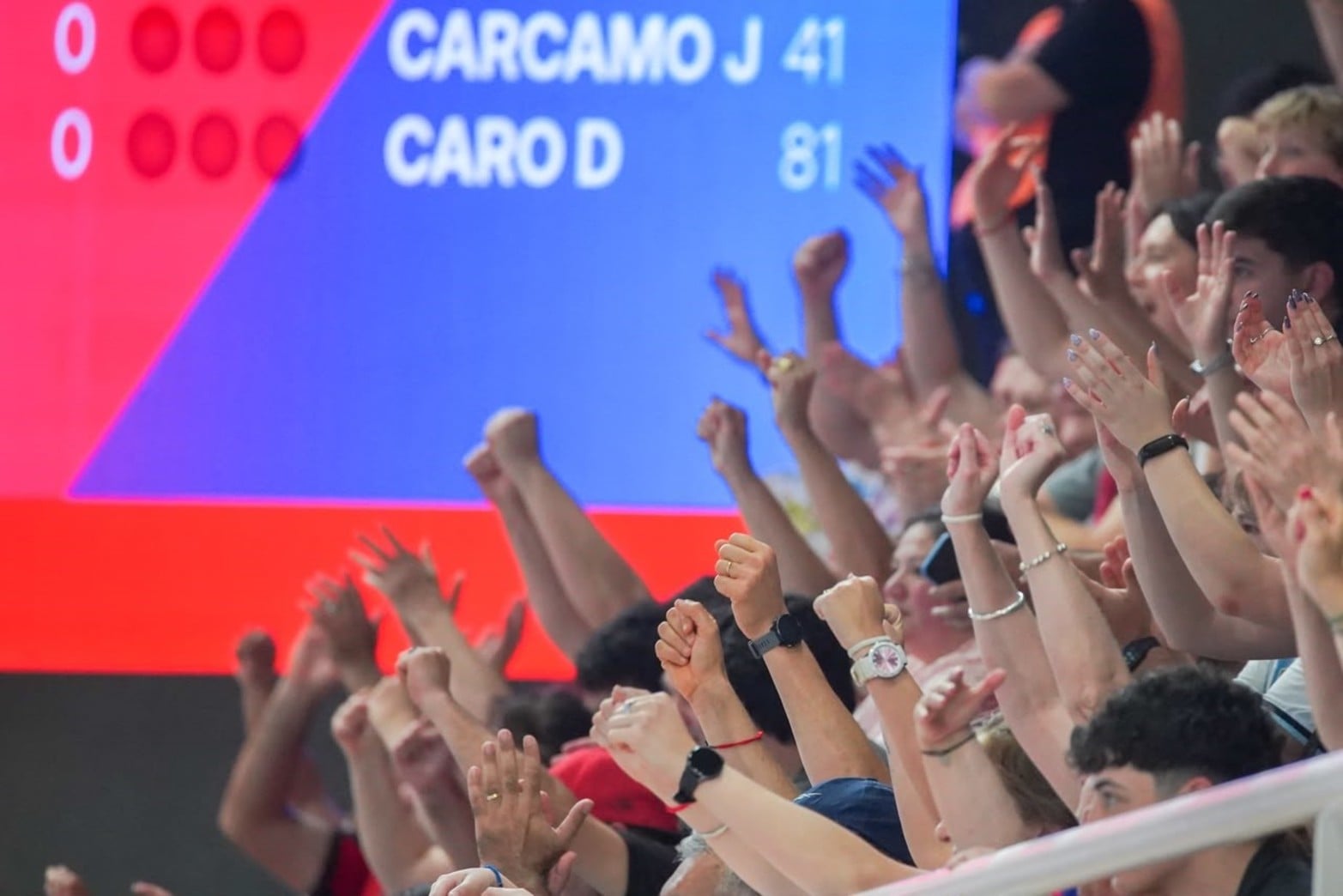 El público y un gran apoyo al seleccionado argentino. 