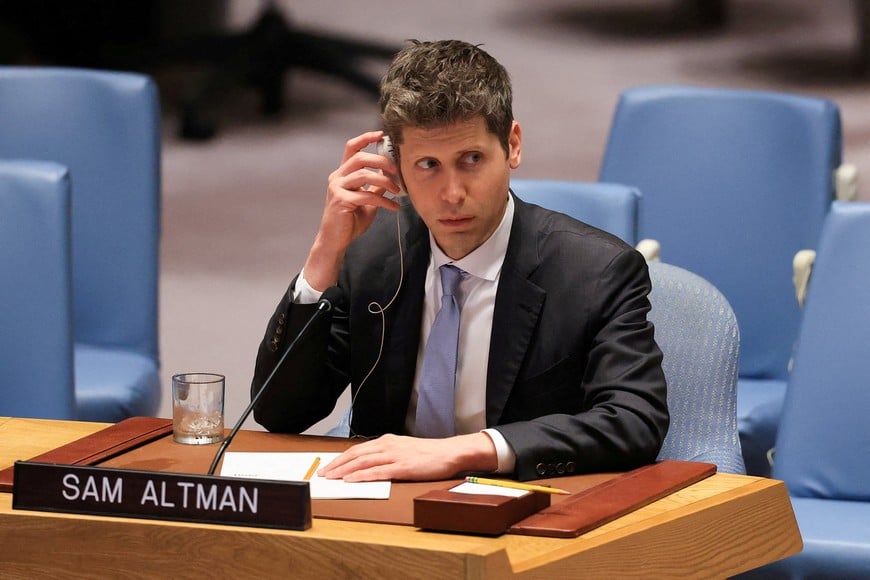 FILE PHOTO: OpenAI CEO Sam Altman listens to a speaker at the United Nations Security Council during a session on Artificial Intelligence during the 81st United Nations General Assembly, at UN Headquarters in New York City, US, September 23, 2026. REUTERS/Brendan McDermid/File Photo