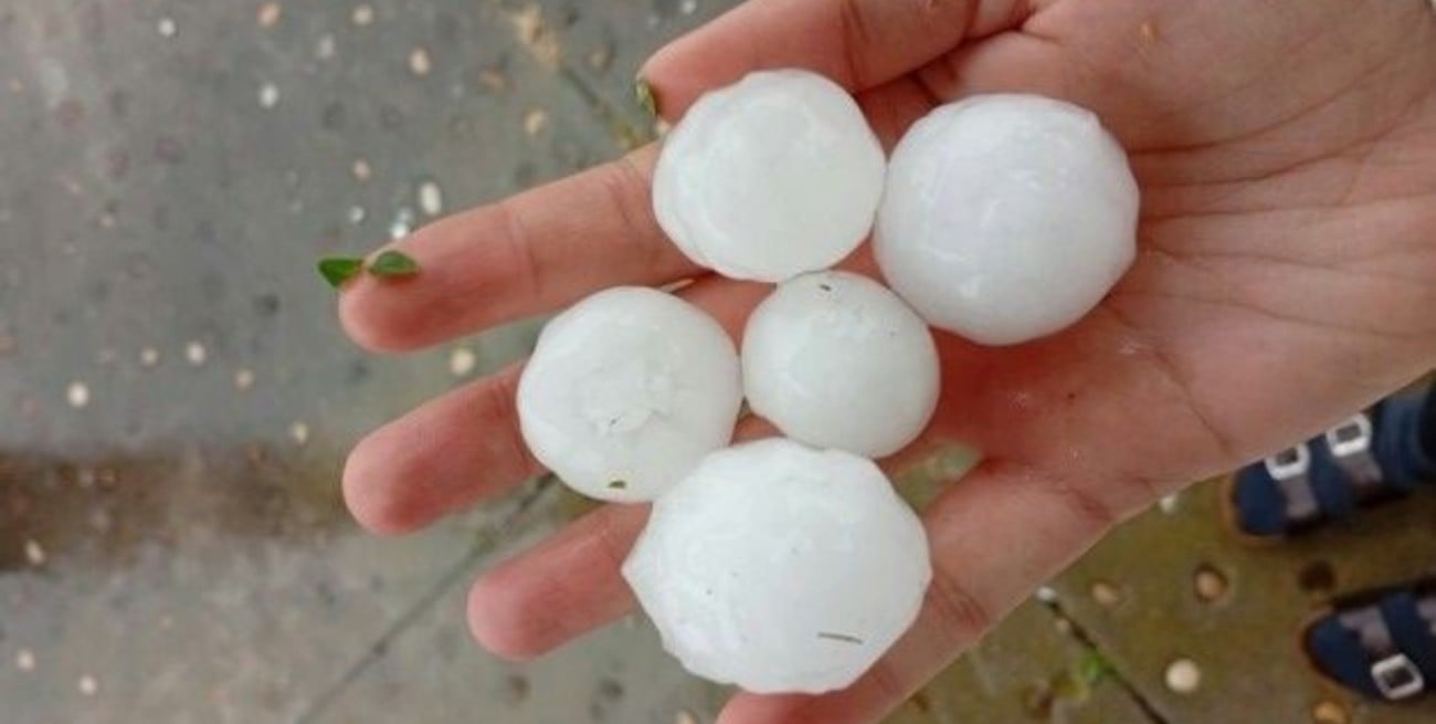 Granizo, lluvias intensas y anegamientos en Uruguay