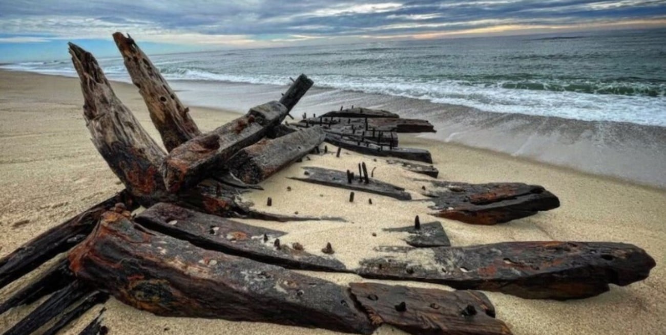 Aparecieron posibles restos de un naufragio de 1884 en la costa de Estados Unidos