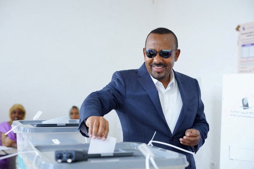 Ethiopia's Prime Minister Abiy Ahmed votes during the parliamentary and regional elections at a polling centre in Jimma, Oromia Region, Ethiopia, June 1, 2026. Ethiopia News Agency/Handout via REUTERS THIS IMAGE HAS BEEN SUPPLIED BY A THIRD PARTY.
Reuters has not been able to report from inside Ethiopia since mid-February, when the Ethiopian Media Authority declined to renew the accreditation for its three Addis Ababa-based journalists. TPX IMAGES OF THE DAY
