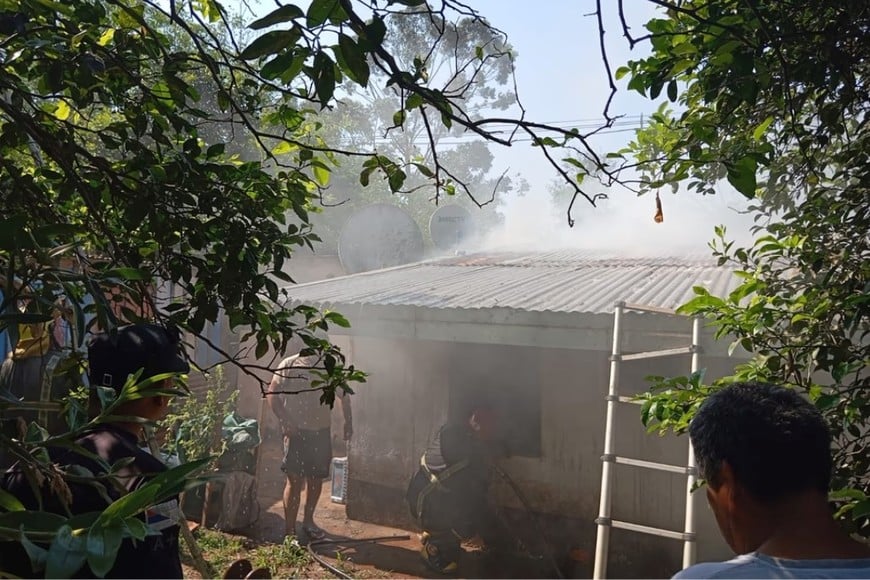 La vivienda de Puerto Santa Ana donde se produjo el siniestro.