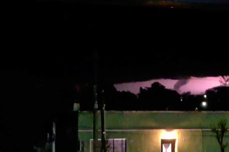 Sorpresa en medio de la tormenta que afectó al vecino país.