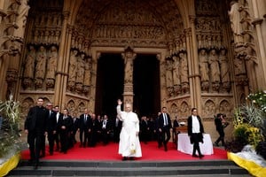 El Papa celebró misa este lunes en la catedral de Metz.