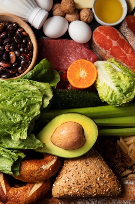 Los alimentos naturales son una base de la alimentación sin gluten.