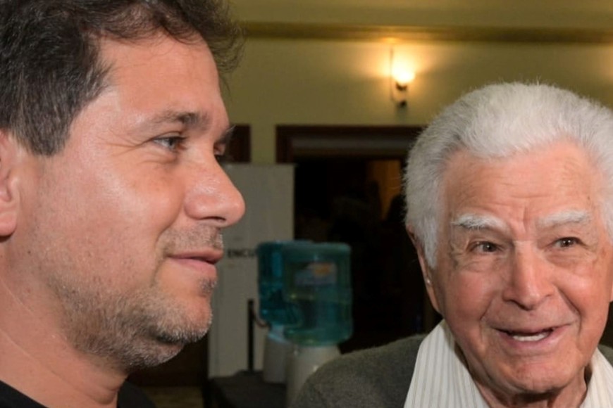 Lucas Simoniello junto a Alberto Chab en ATE.