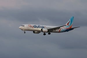 A plane, carrying passengers who were on the FlyDubai aircraft bound for Israel from the United Arab Emirates, which was diverted to Saudi Arabia following an emergency signal, arrives at the Ben Gurion International Airport, in Lod, near Tel Aviv, Israel, September 30, 2026. REUTERS/Ammar Awad