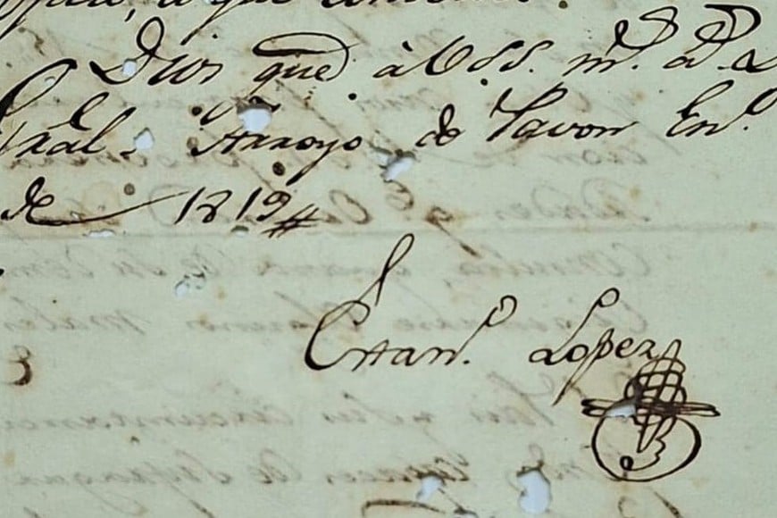 Parte del contenido de la carta. Foto: Gentileza Asociación de Amigos del Museo Histórico Provincial