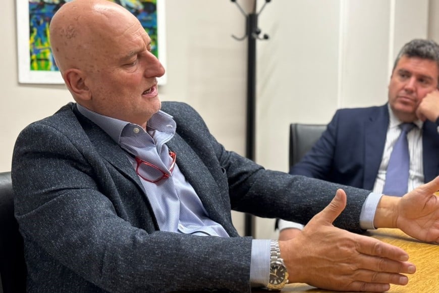Alberto Biglieri, candidato al Consejo de la Magistratura por el estamento de los abogados, junto a Mariano Churruarín (ex presidente del Consejo de la Magistratura de Entre Ríos).
